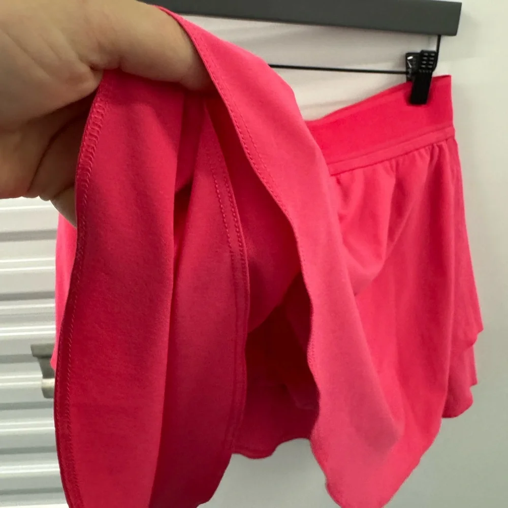 Lululemon fuchsia pink tennis skirt with built in shorts - Picture 5 of 13